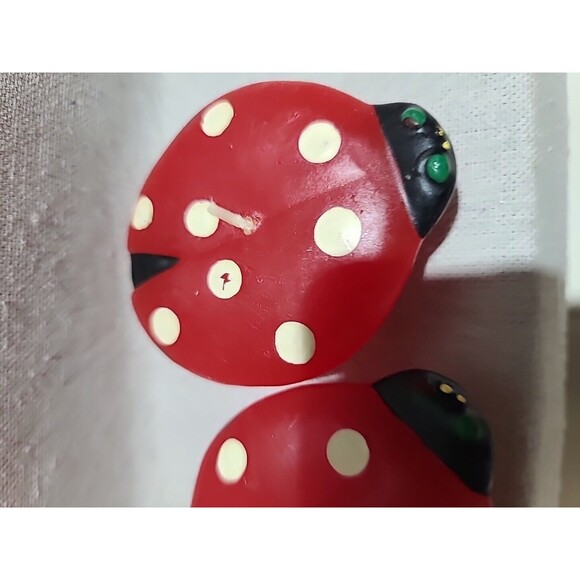 NOS Vintage Set Of 3  Ladybug Candles - Picture 8 of 8